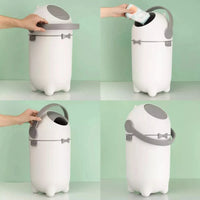 Lixeira Anti Odor com Tampa Selada 10 Litros para Fraldas e Resíduos